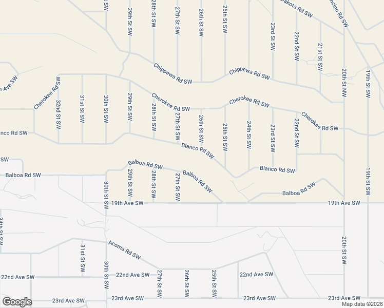 map of restaurants, bars, coffee shops, grocery stores, and more near 1717 26th Street Southwest in Rio Rancho