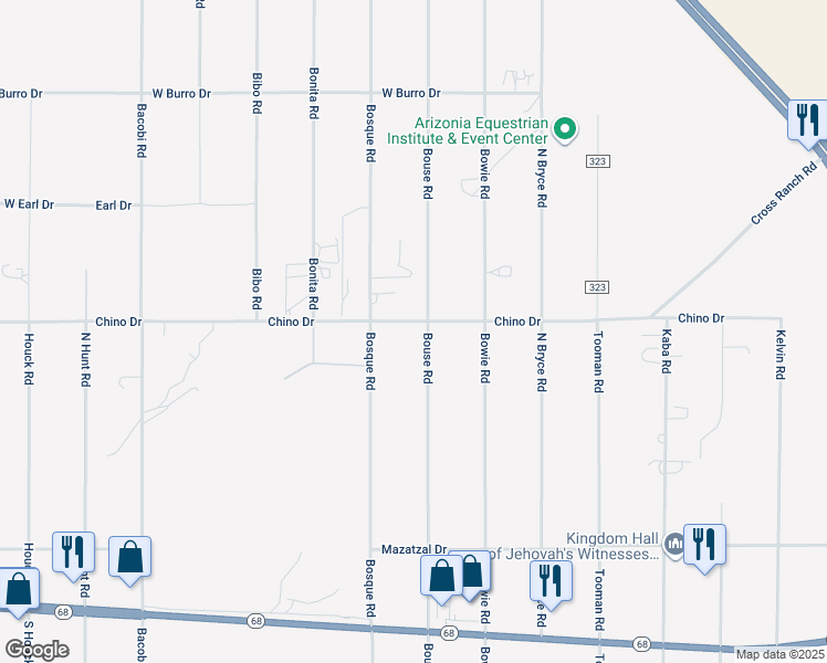map of restaurants, bars, coffee shops, grocery stores, and more near 3501 Bouse Road in Golden Valley