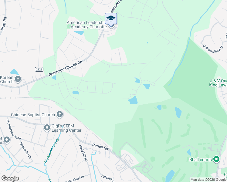 map of restaurants, bars, coffee shops, grocery stores, and more near 8125 Sullivan Drive in Charlotte