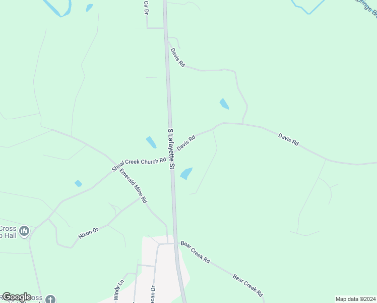 map of restaurants, bars, coffee shops, grocery stores, and more near 112 Davis Road in Shelby