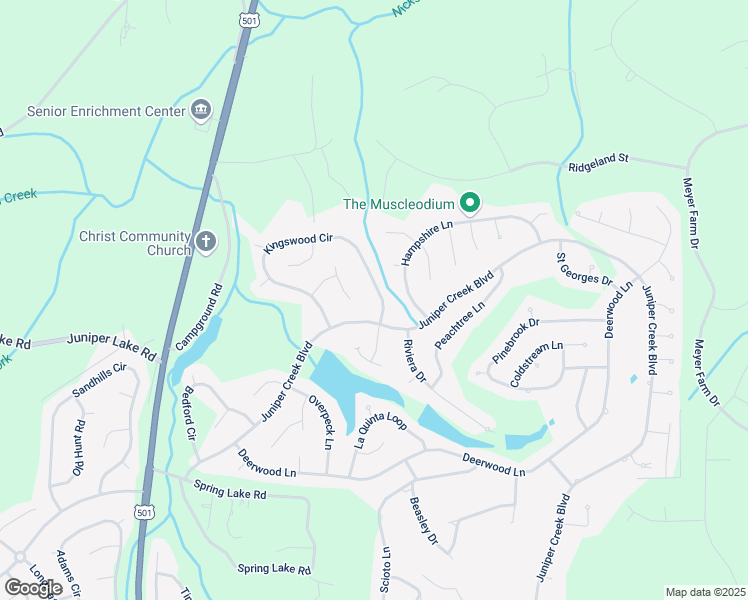 map of restaurants, bars, coffee shops, grocery stores, and more near 290 Kingswood Circle in Pinehurst
