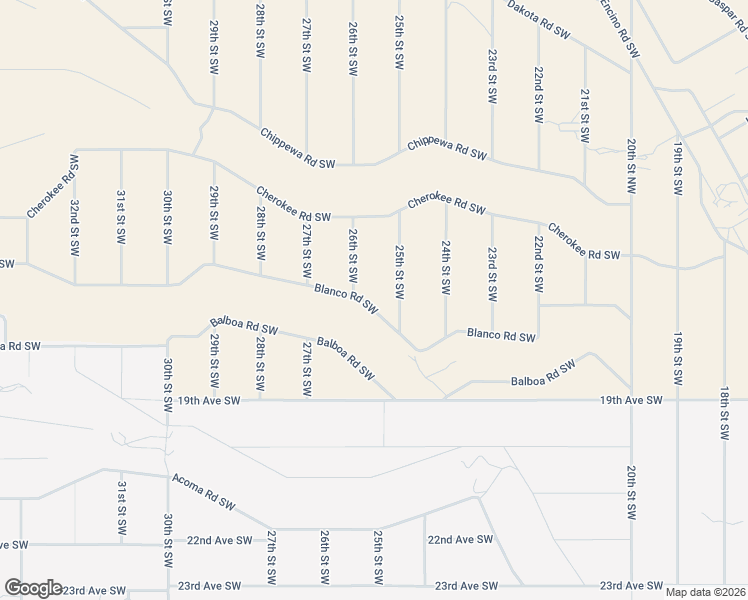 map of restaurants, bars, coffee shops, grocery stores, and more near 2521 Blanco Road Southwest in Rio Rancho