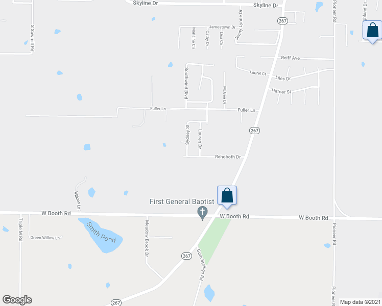 map of restaurants, bars, coffee shops, grocery stores, and more near 1509 Rehoboth Drive in Searcy