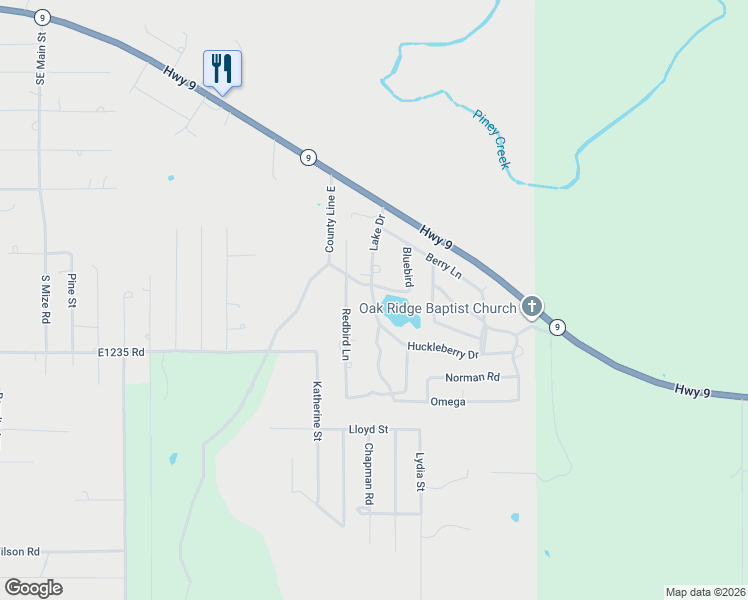 map of restaurants, bars, coffee shops, grocery stores, and more near Lake Drive in Eufaula