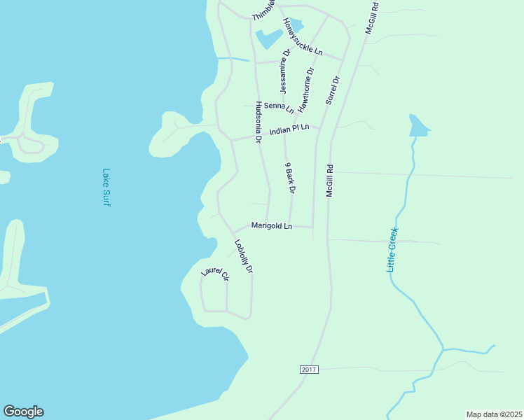 map of restaurants, bars, coffee shops, grocery stores, and more near 982 Sassafrass Court in Vass