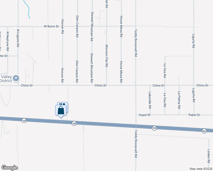 map of restaurants, bars, coffee shops, grocery stores, and more near 3200 Mormon Flat Road in Golden Valley