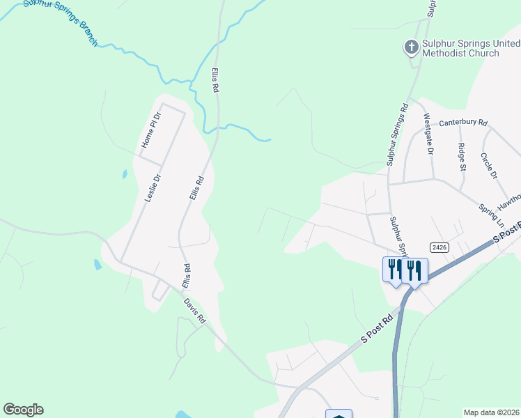 map of restaurants, bars, coffee shops, grocery stores, and more near 100 7 Hawks Trail in Shelby