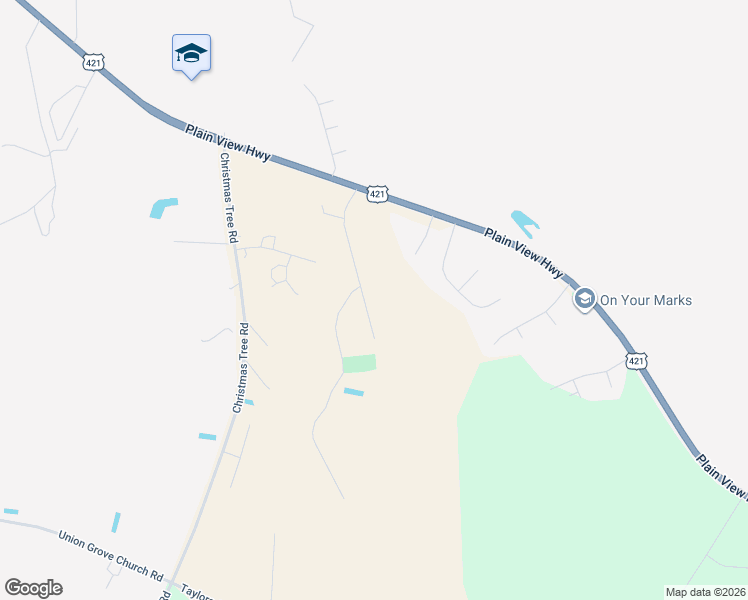 map of restaurants, bars, coffee shops, grocery stores, and more near 269-325 Sandy Ridge Road in Dunn