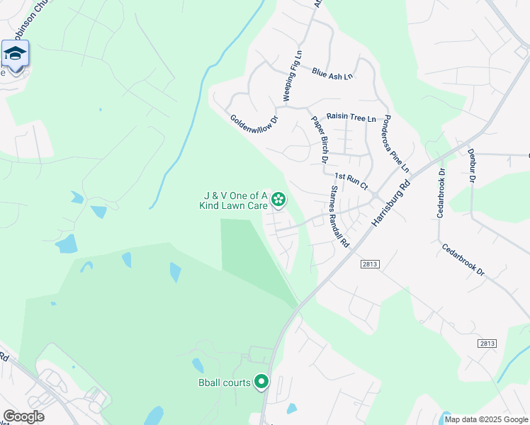 map of restaurants, bars, coffee shops, grocery stores, and more near 13407 Tartarian Court in Charlotte