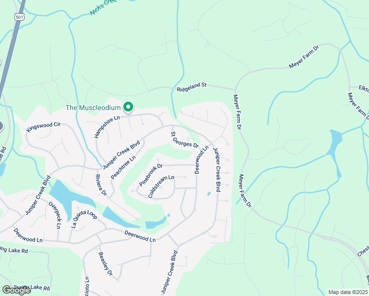 map of restaurants, bars, coffee shops, grocery stores, and more near 7 Saint Georges Drive in Pinehurst