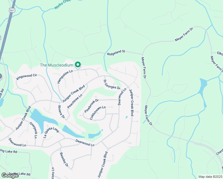 map of restaurants, bars, coffee shops, grocery stores, and more near 7 Saint Georges Drive in Pinehurst