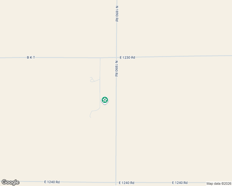 map of restaurants, bars, coffee shops, grocery stores, and more near 12327 North 1890 Road in Sayre