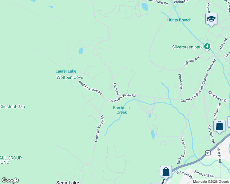 map of restaurants, bars, coffee shops, grocery stores, and more near 166 Sir Gregory Drive in Brevard