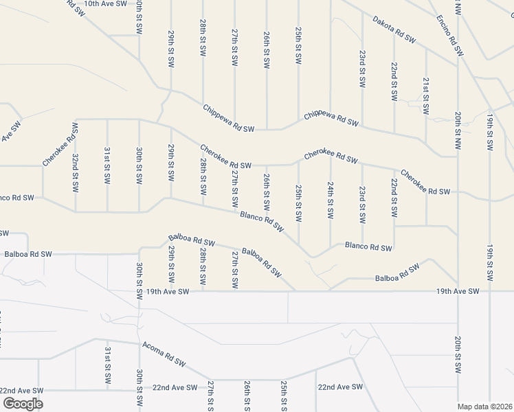 map of restaurants, bars, coffee shops, grocery stores, and more near 1717 26th Street Southwest in Rio Rancho