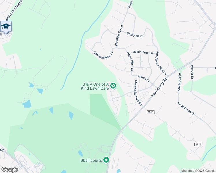 map of restaurants, bars, coffee shops, grocery stores, and more near 9215 Pinaceal Court in Charlotte