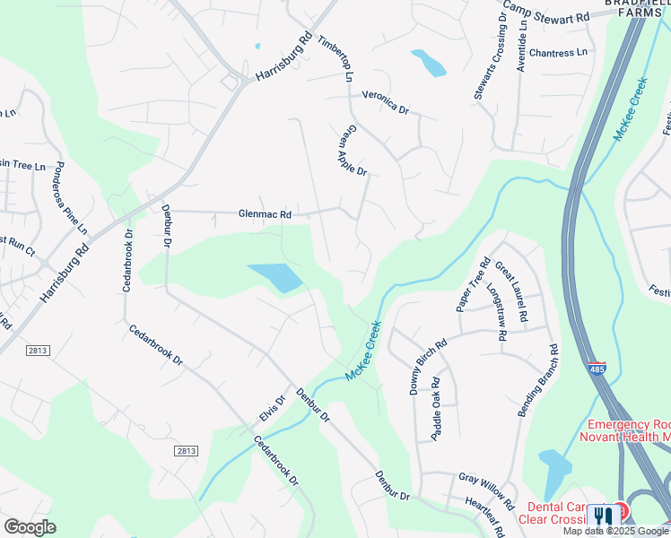 map of restaurants, bars, coffee shops, grocery stores, and more near 10513 Salamander Court in Charlotte
