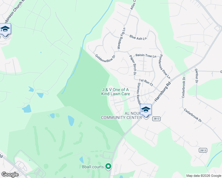 map of restaurants, bars, coffee shops, grocery stores, and more near 13409 Golden Apple Court in Charlotte