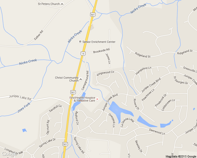 map of restaurants, bars, coffee shops, grocery stores, and more near 110 Kingswood Circle in Pinehurst