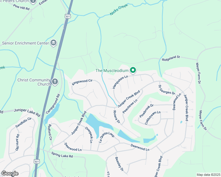 map of restaurants, bars, coffee shops, grocery stores, and more near 1 Wye Court in Pinehurst