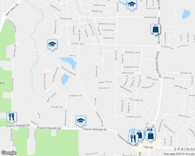 map of restaurants, bars, coffee shops, grocery stores, and more near 3850 Alex Cove in Memphis