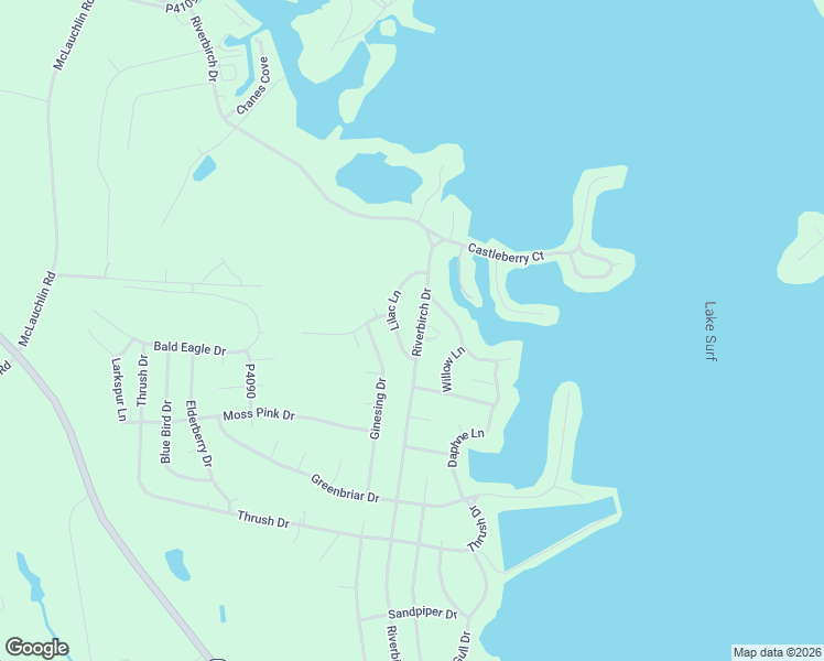 map of restaurants, bars, coffee shops, grocery stores, and more near 635 Riverbirch Drive in Vass