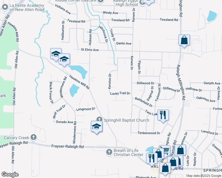 map of restaurants, bars, coffee shops, grocery stores, and more near 3843 Alex Cove in Memphis