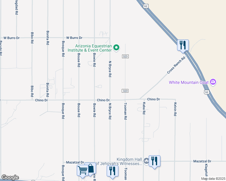 map of restaurants, bars, coffee shops, grocery stores, and more near 3550 North Bryce Road in Golden Valley