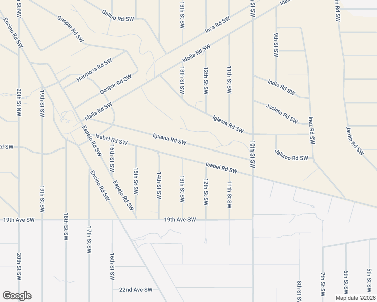 map of restaurants, bars, coffee shops, grocery stores, and more near 1224 Iguana Road Southwest in Rio Rancho