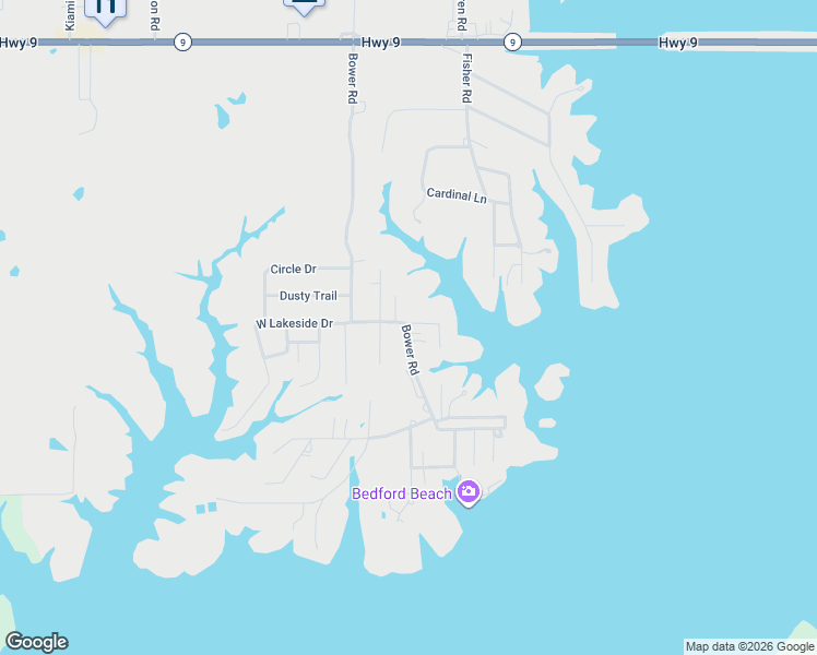 map of restaurants, bars, coffee shops, grocery stores, and more near 50 South Bill Street in Eufaula