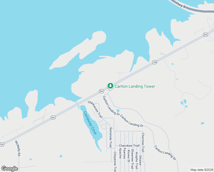 map of restaurants, bars, coffee shops, grocery stores, and more near 2445 Oklahoma 9A in Eufaula