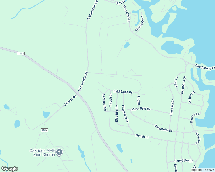 map of restaurants, bars, coffee shops, grocery stores, and more near 716 Bald Eagle Drive in Vass