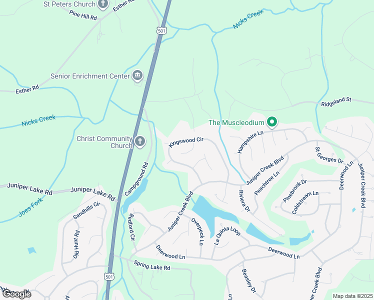 map of restaurants, bars, coffee shops, grocery stores, and more near 3 Brunswick Lane in Pinehurst
