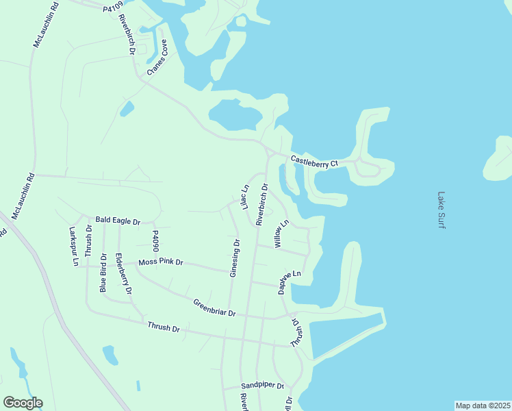 map of restaurants, bars, coffee shops, grocery stores, and more near 650 Riverbirch Drive in Vass