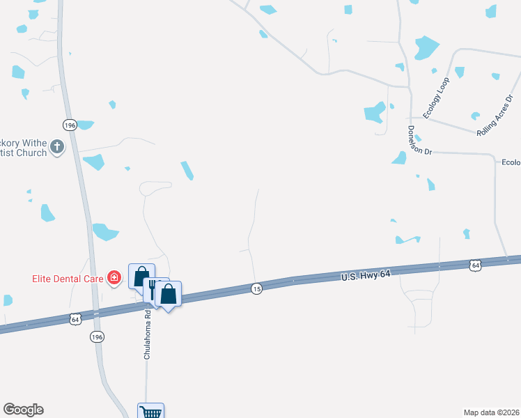 map of restaurants, bars, coffee shops, grocery stores, and more near 165 Forest Edge Drive in Hickory Withe