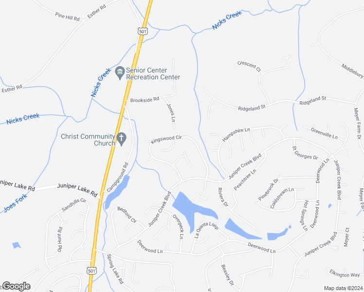 map of restaurants, bars, coffee shops, grocery stores, and more near 13 Bent Tree Court in Pinehurst