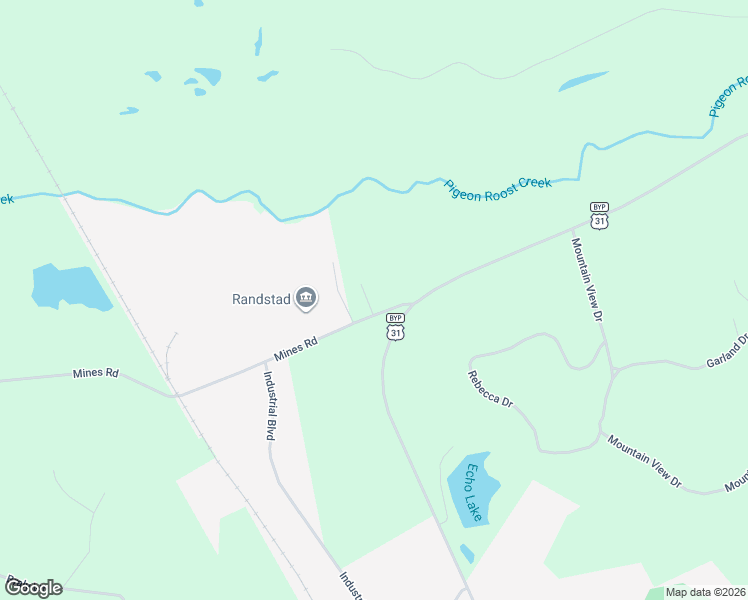 map of restaurants, bars, coffee shops, grocery stores, and more near 126 Meadows Lane in Pulaski