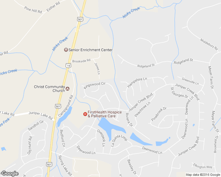 map of restaurants, bars, coffee shops, grocery stores, and more near 230 Kingswood Circle in Pinehurst