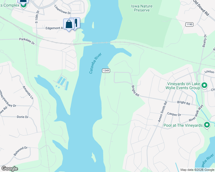 map of restaurants, bars, coffee shops, grocery stores, and more near 5136 Bright Road in Charlotte