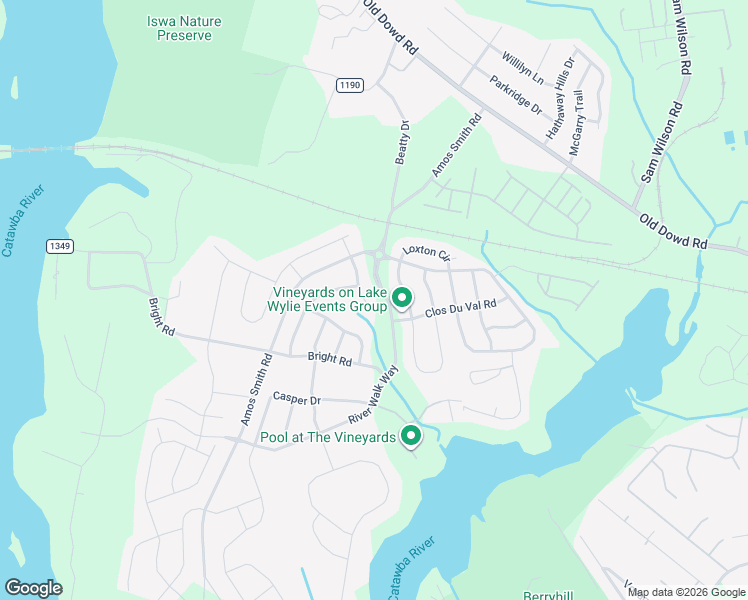 map of restaurants, bars, coffee shops, grocery stores, and more near 3245 Elyse Manor Court in Charlotte