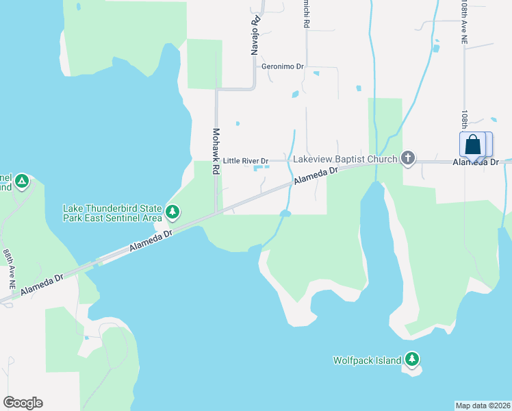 map of restaurants, bars, coffee shops, grocery stores, and more near 9820 Alameda Drive in Norman