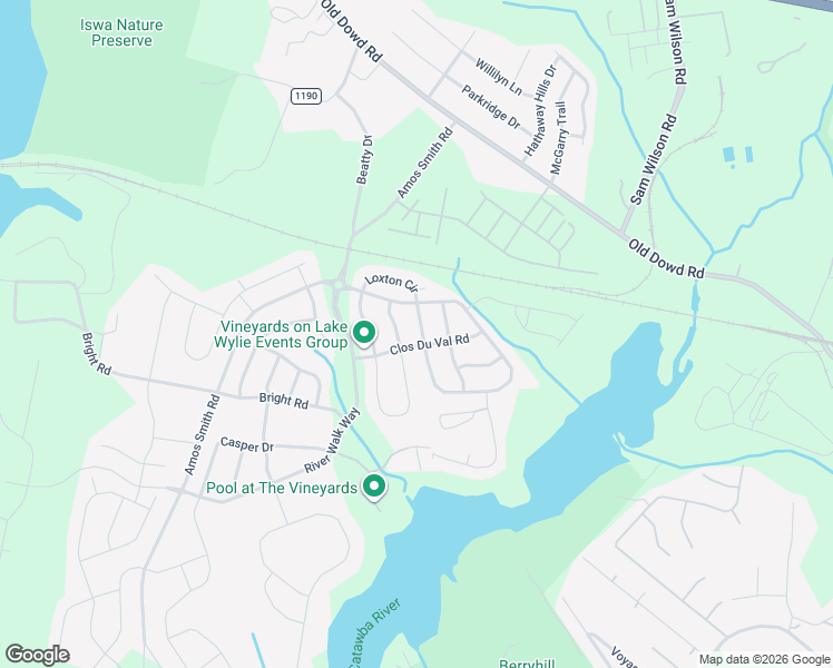map of restaurants, bars, coffee shops, grocery stores, and more near 8627 Sequoia Grove Lane in Charlotte