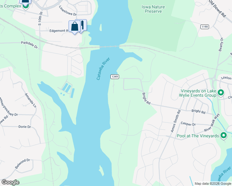 map of restaurants, bars, coffee shops, grocery stores, and more near 5136 Bright Road in Charlotte