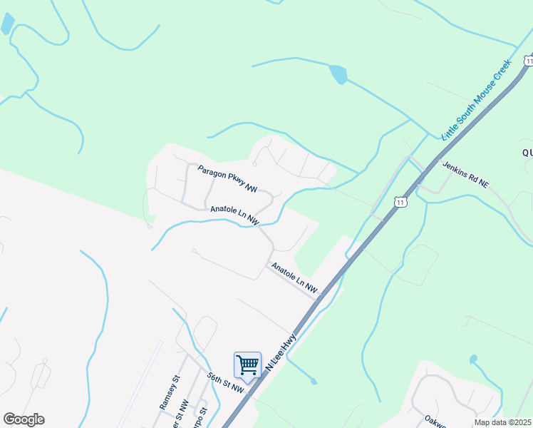 map of restaurants, bars, coffee shops, grocery stores, and more near 743 Paragon Parkway Northwest in Cleveland