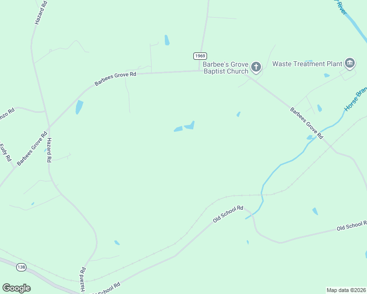 map of restaurants, bars, coffee shops, grocery stores, and more near Barbees Grove Road in Oakboro