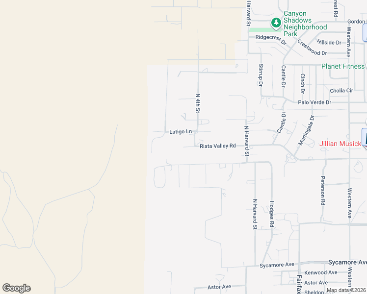 map of restaurants, bars, coffee shops, grocery stores, and more near 3701 North 4th Street in Kingman