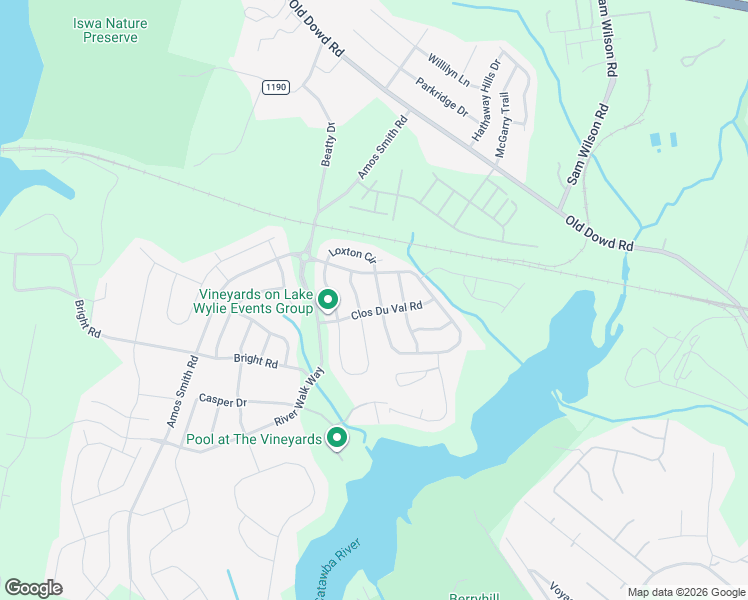 map of restaurants, bars, coffee shops, grocery stores, and more near 8627 Sequoia Grove Lane in Charlotte