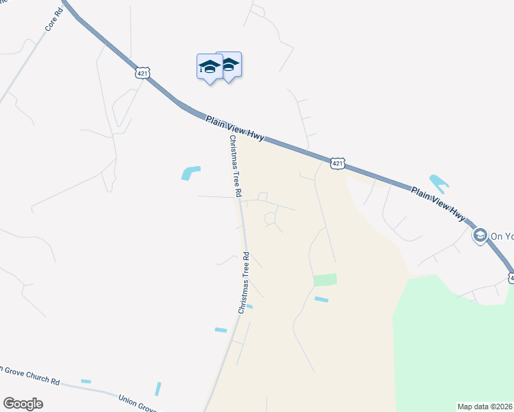 map of restaurants, bars, coffee shops, grocery stores, and more near 96 Stone Place Road in Dunn