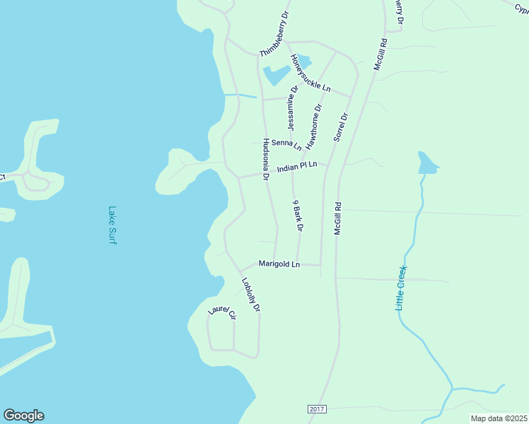 map of restaurants, bars, coffee shops, grocery stores, and more near 934 Hudsonia Drive in Vass