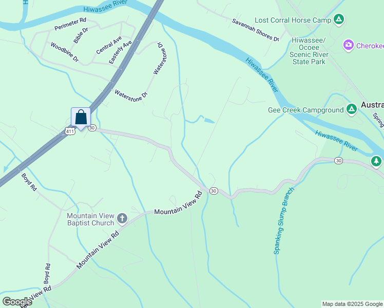 map of restaurants, bars, coffee shops, grocery stores, and more near 5780 State Highway 30 in Benton