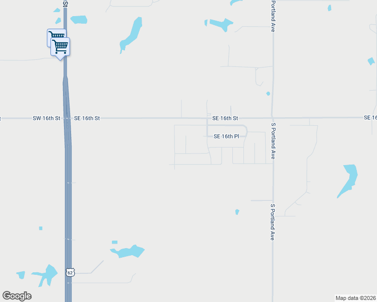 map of restaurants, bars, coffee shops, grocery stores, and more near 1082 Southeast 16th Terrace in Newcastle